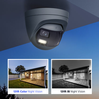 Smart Hybrid Light Full Colour Dual-Lens Fixed Turret Camera | T559W-HDS | 3K, 2960×1665 @ 20 fps (White)