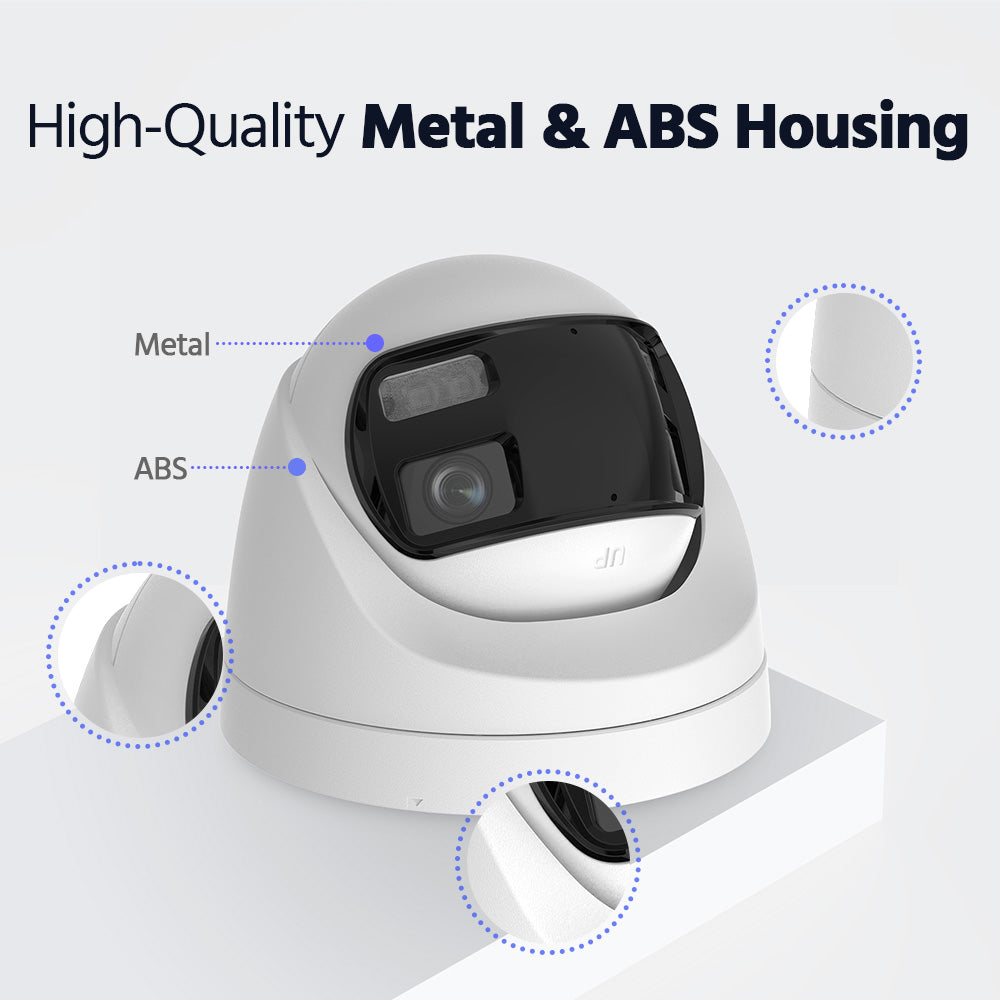 Smart Hybrid Light Full Colour Dual-Lens Fixed Turret Camera | T559W-HDS | 3K, 2960×1665 @ 20 fps (White)
