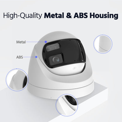 Smart Hybrid Light Full Colour Dual-Lens Fixed Turret Camera | T559W-HDS | 3K, 2960×1665 @ 20 fps (White)