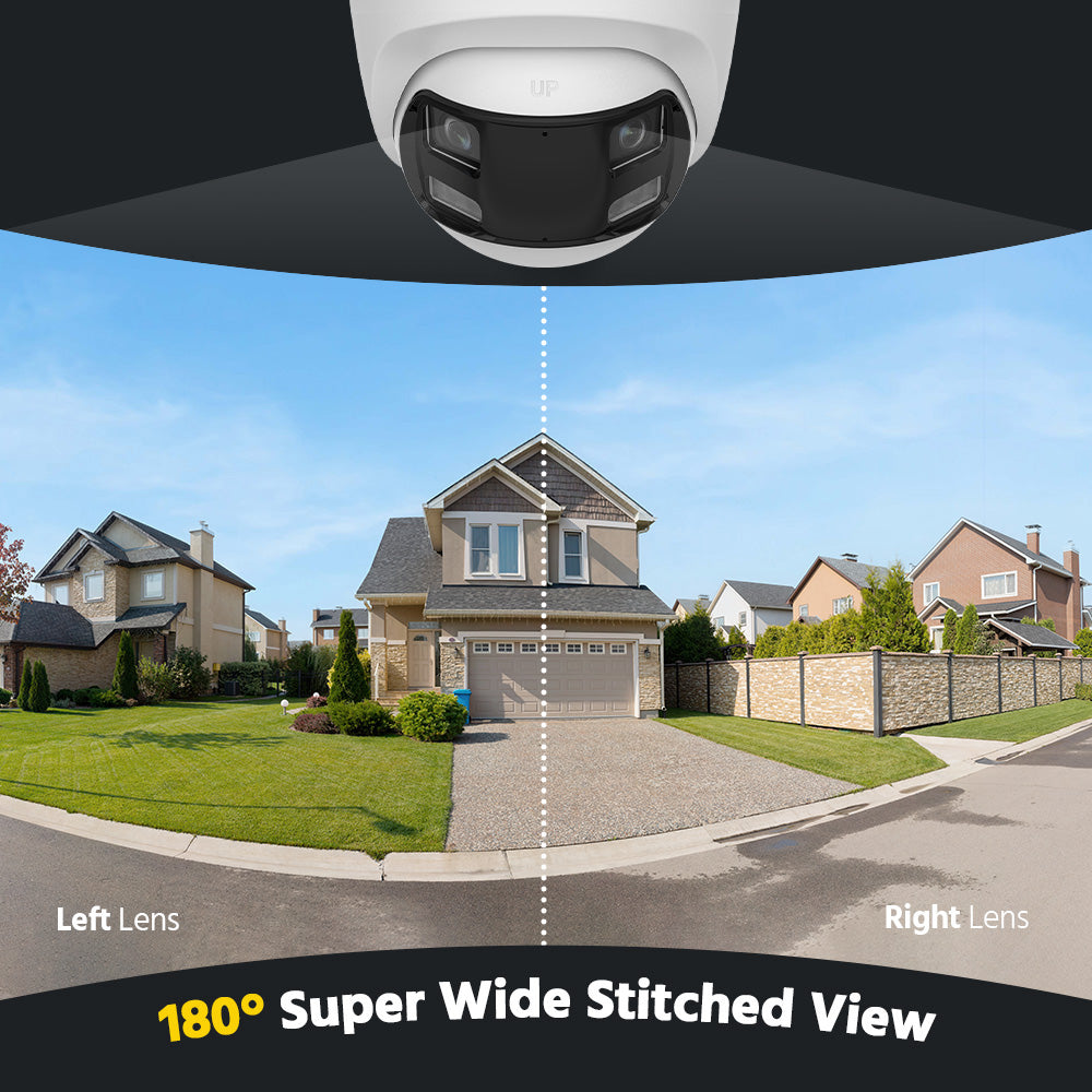 Smart Hybrid Light Full Colour Dual-Lens Fixed Turret Camera | T559W-HDS | 3K, 2960×1665 @ 20 fps (White)