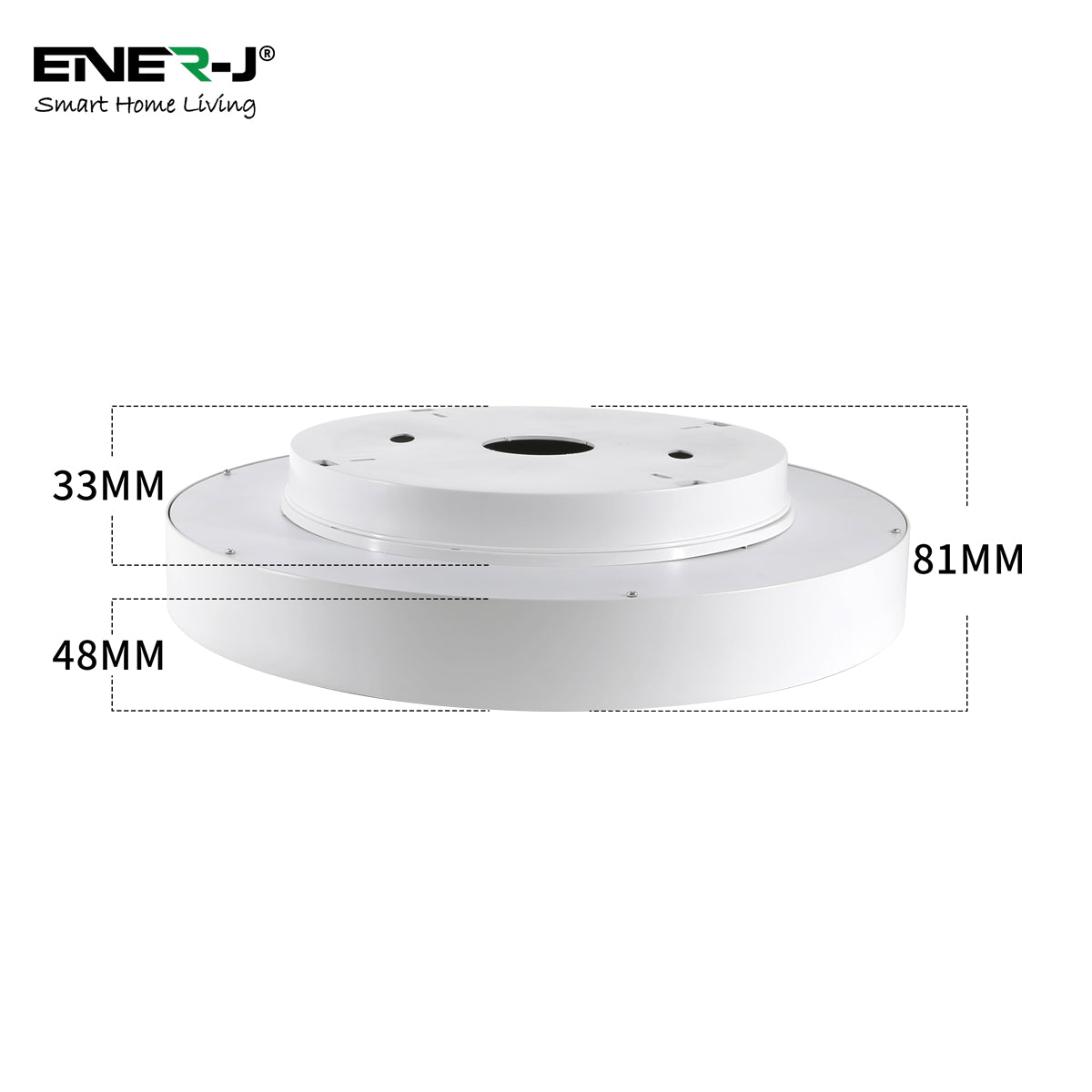 Ener-J 45W Sky Smart RGBIC Animated Ceiling Light 390mm White 240V