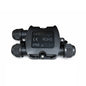 Waterproof Inline IP68 Cable Splitter Junction Box Cable Connector - 3 Way Black (2 pcs pack)