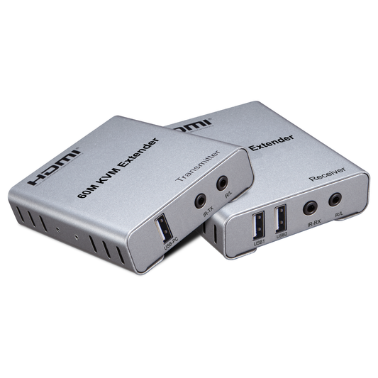 HDMI Extender 1080P 60m over Ethernet + KVM