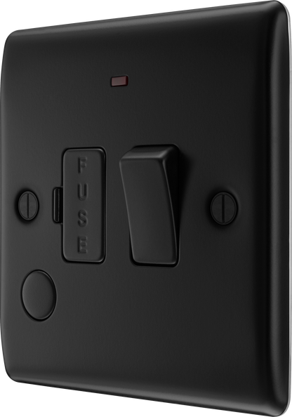 BG Nexus Metal Matt Black Fused Connection Unit