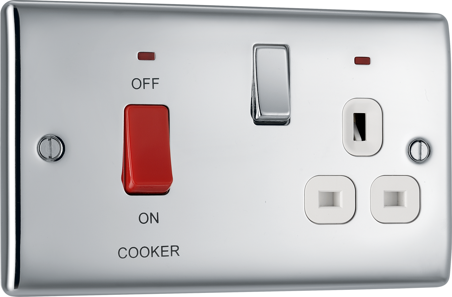 BG Nexus Metal Polished Chrome Cooker Control Unit