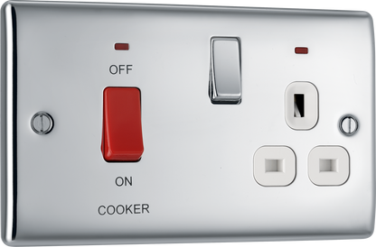 BG Nexus Metal Polished Chrome Cooker Control Unit