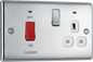 BG Nexus Metal Polished Chrome Cooker Control Unit