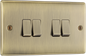 BG Nexus Metal Antique Brass 20A 16Ax Light Switches