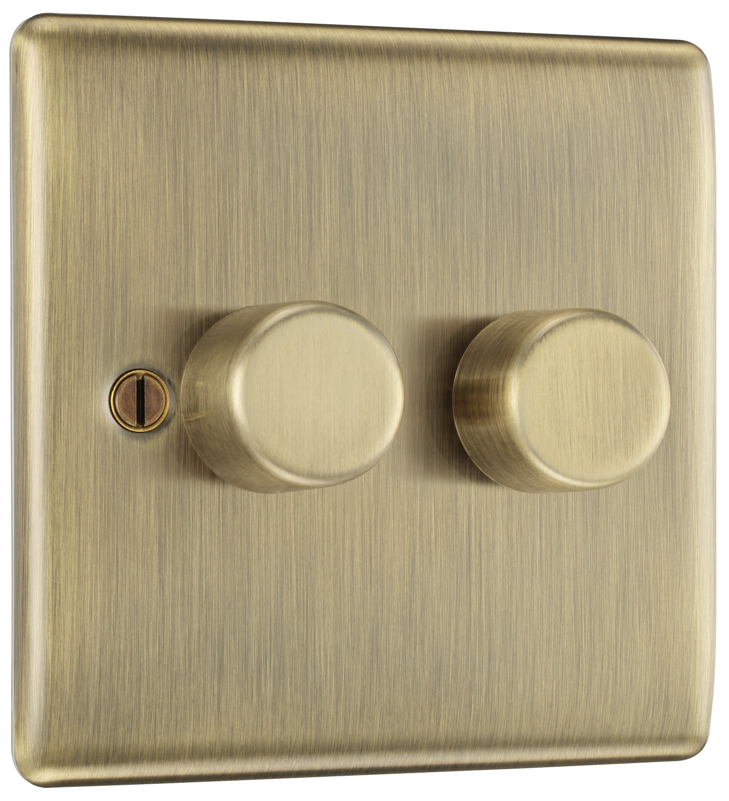 BG Nexus Metal Antique Brass Dimmer Switches