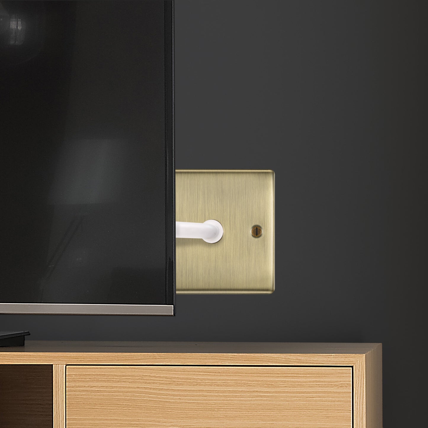 BG Nexus Metal Antique Brass Co-Axial & Satellite Sockets