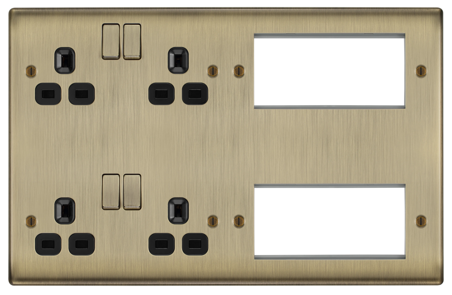 BG Nexus Metal Antique Brass Combination Plates