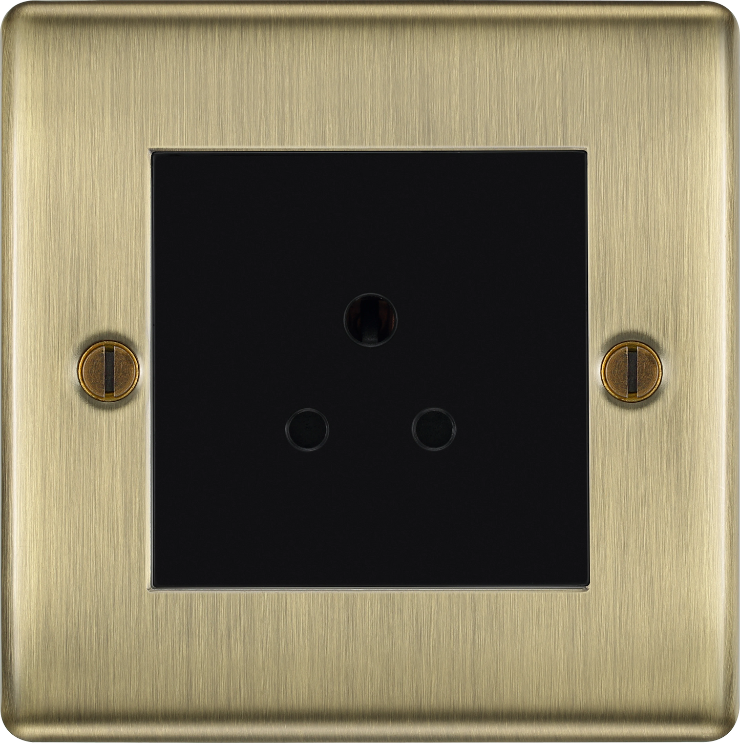 BG Nexus Metal Antique Brass Round Pin Export Sockets