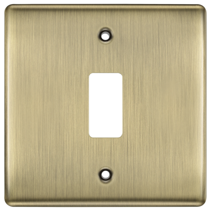 BG Nexus Metal Antique Brass Grid Front Plates