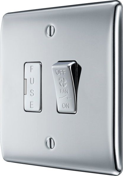 BG Nexus Metal Polished Chrome Fan Isolator