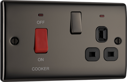 BG Nexus Metal Black Nickel Cooker Control Unit