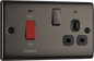 BG Nexus Metal Black Nickel Cooker Control Unit