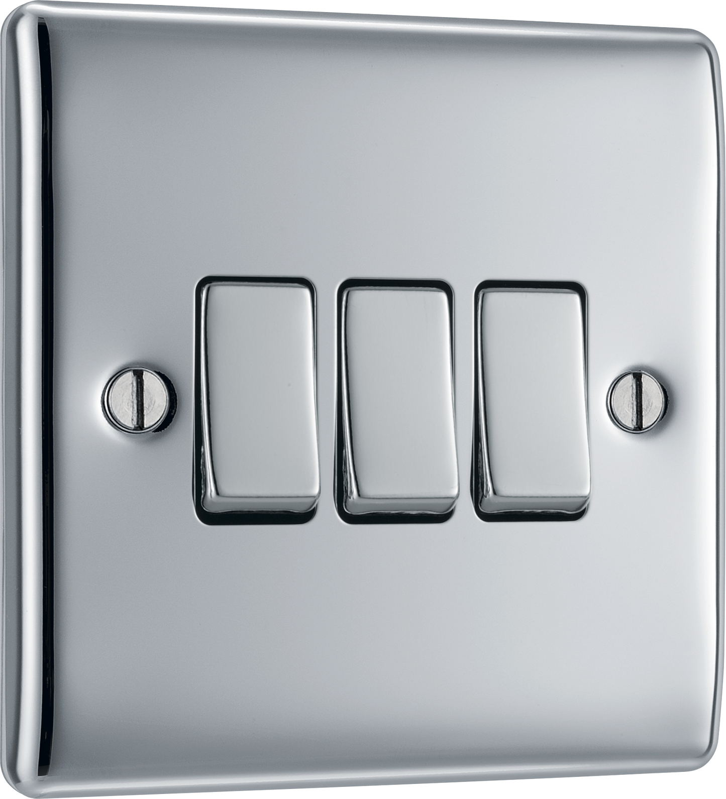BG Nexus Metal Polished Chrome 16Ax Light Switch