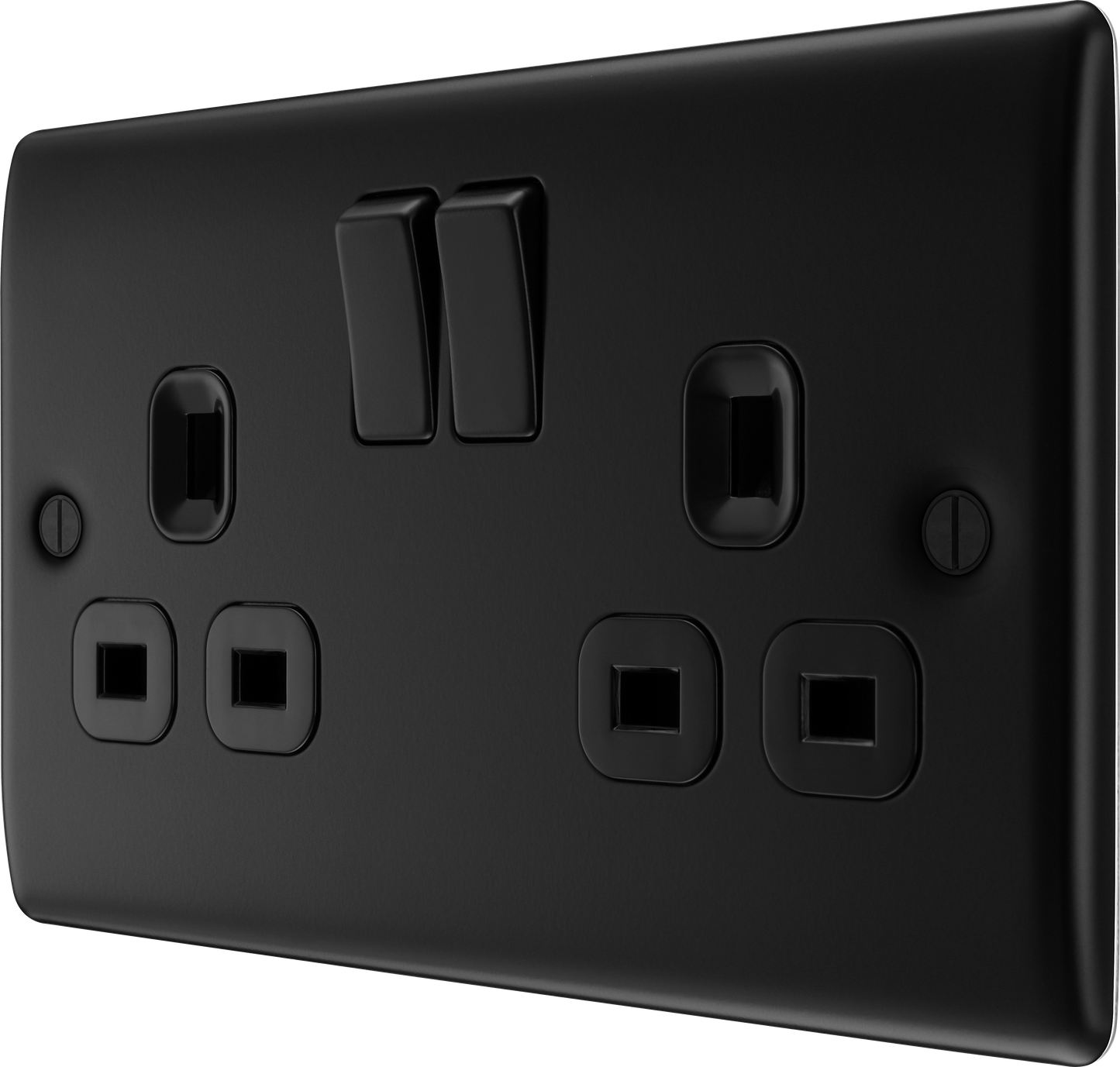 BG Nexus Metal Matt Black 13A Socket