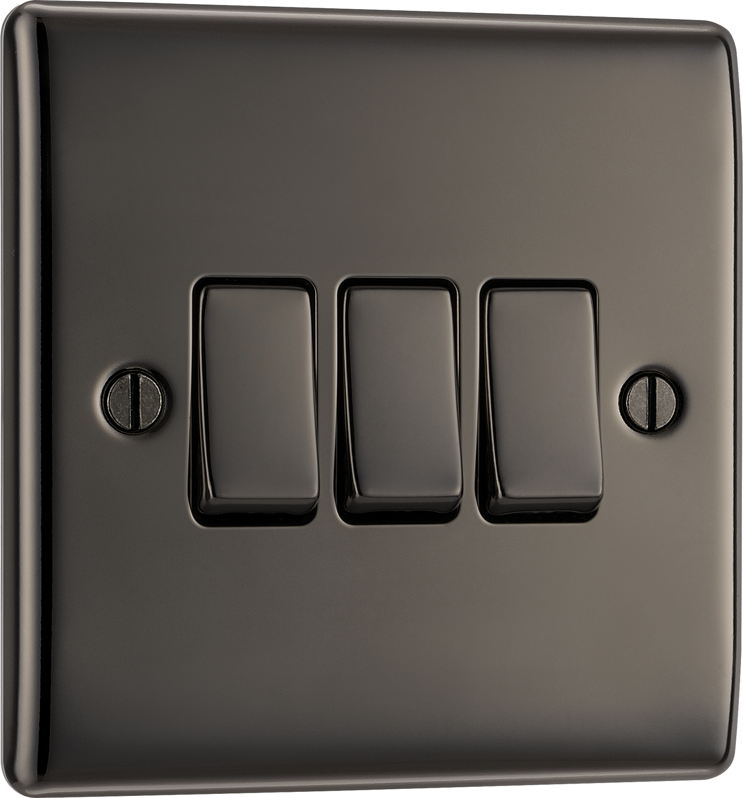 BG Nexus Metal Black Nickel 16Ax Light Switch