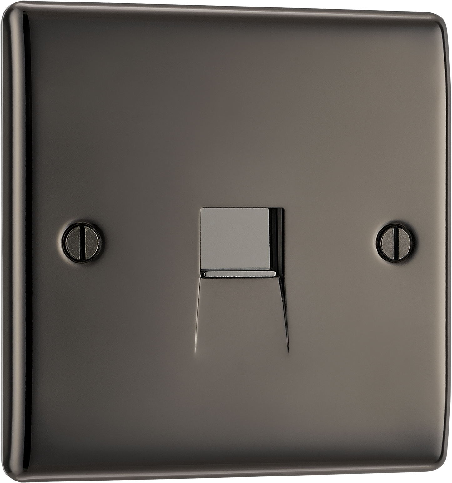 BG Nexus Metal Black Nickel Telephone & Data Outlet