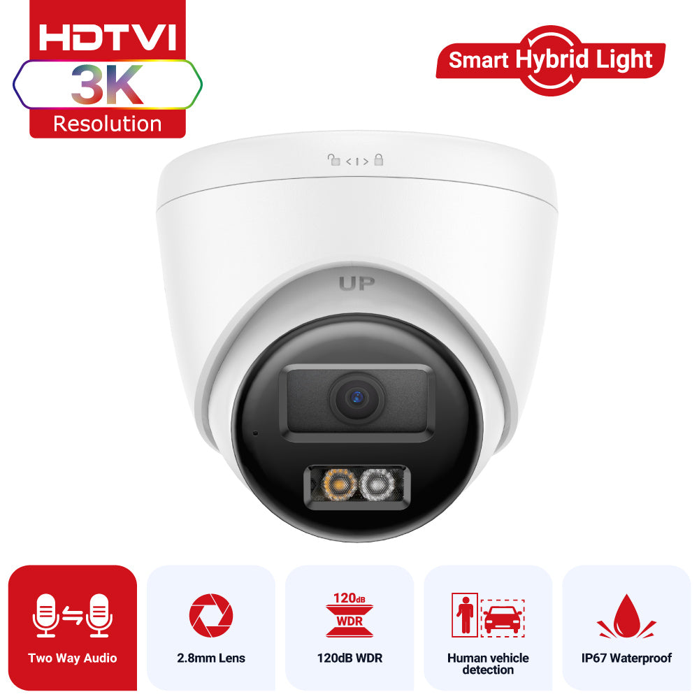 Hizone Pro 3K ColorVU Camera, 2-Way Audio, White – HZ-IPC500M-W