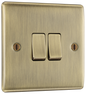 BG Nexus Metal Antique Brass 20A 16Ax Light Switches