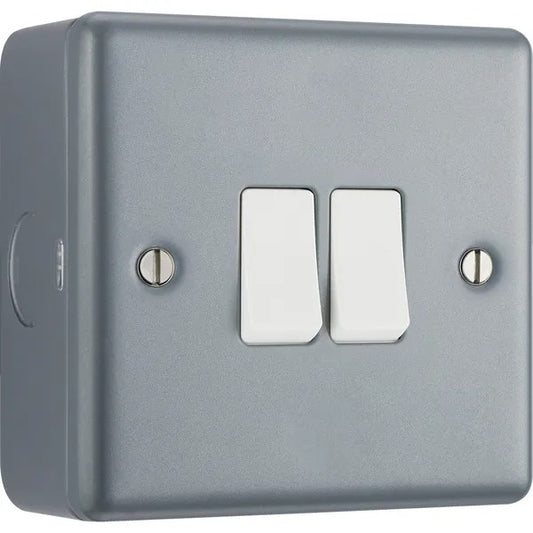 BG Metal Clad Double, 2 way switch - MC542-02