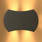 Black 4 way Up Down Outdoor Modern LED Wall Light