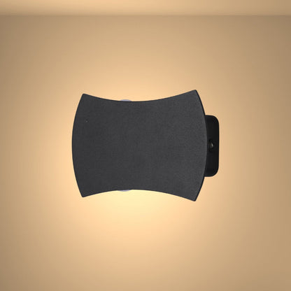 Black Up Down Outdoor Modern LED Wall Light 4000K
