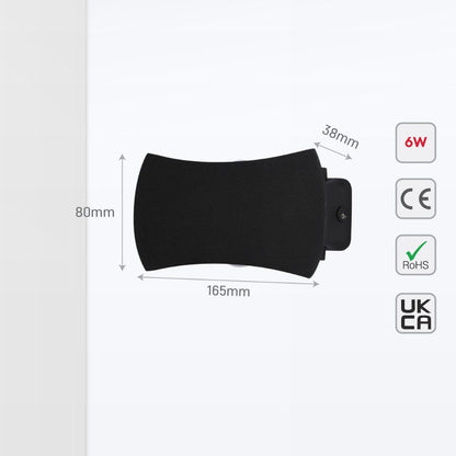 Black Up Down Outdoor Modern LED Wall Light 4000K