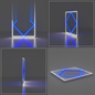 LED Diamond Frame Panel Light 72W 600x600mm