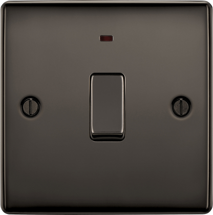BG Nexus Metal Black Nickel 20A Double Pole Switch