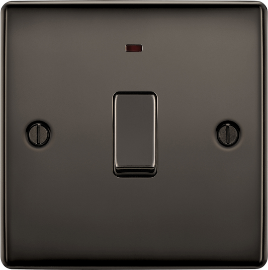 BG Nexus Metal Black Nickel 20A Double Pole Switch
