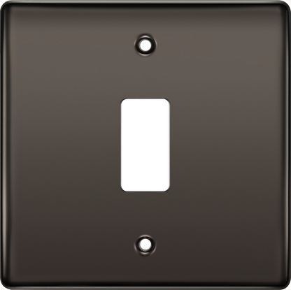 BG Nexus Metal Black Nickel Grid Front Plate