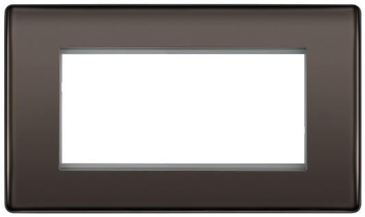 BG Nexus Metal Black Nickel Euro Module Front Plate