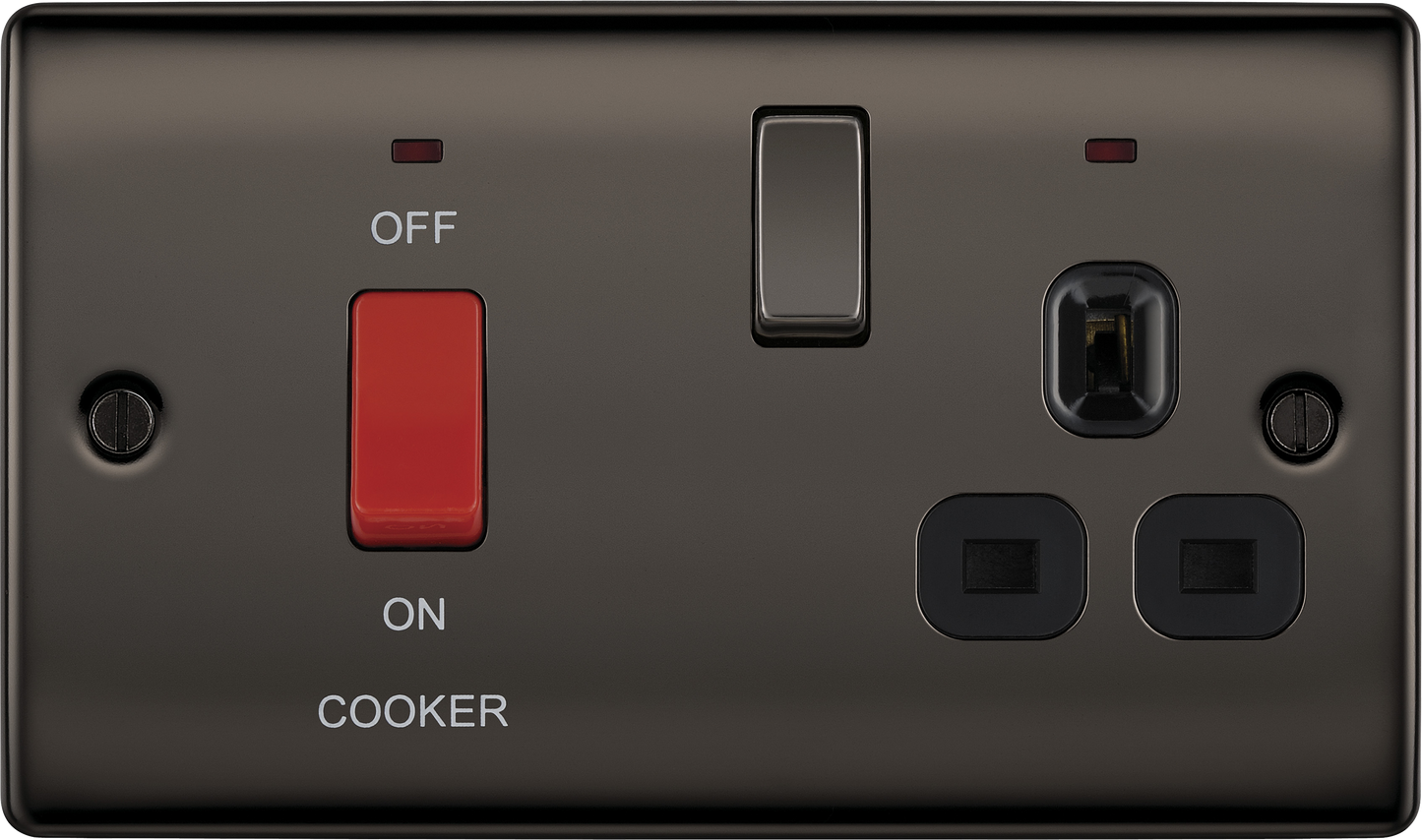 BG Nexus Metal Black Nickel Cooker Control Unit