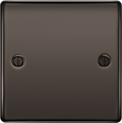 BG Nexus Metal Black Nickel Blank Plate