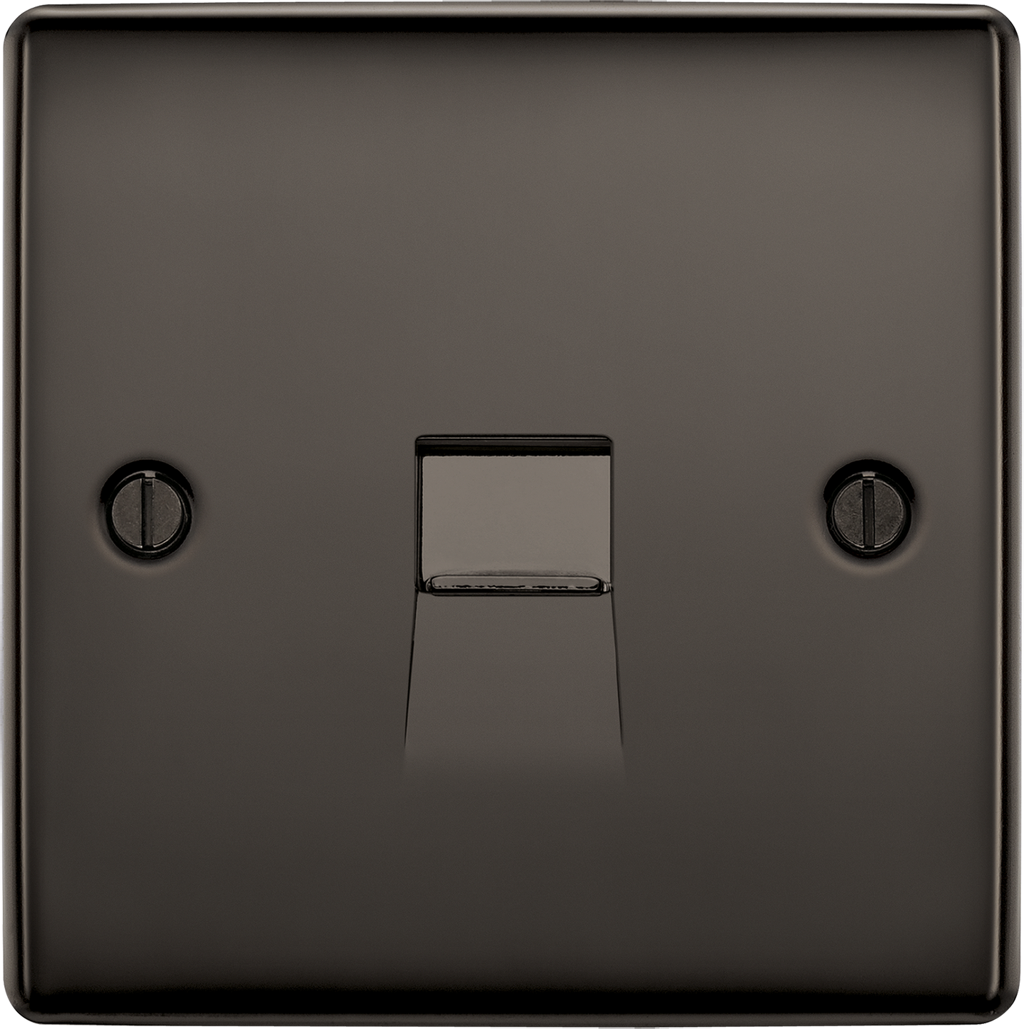 BG Nexus Metal Black Nickel Telephone & Data Outlet