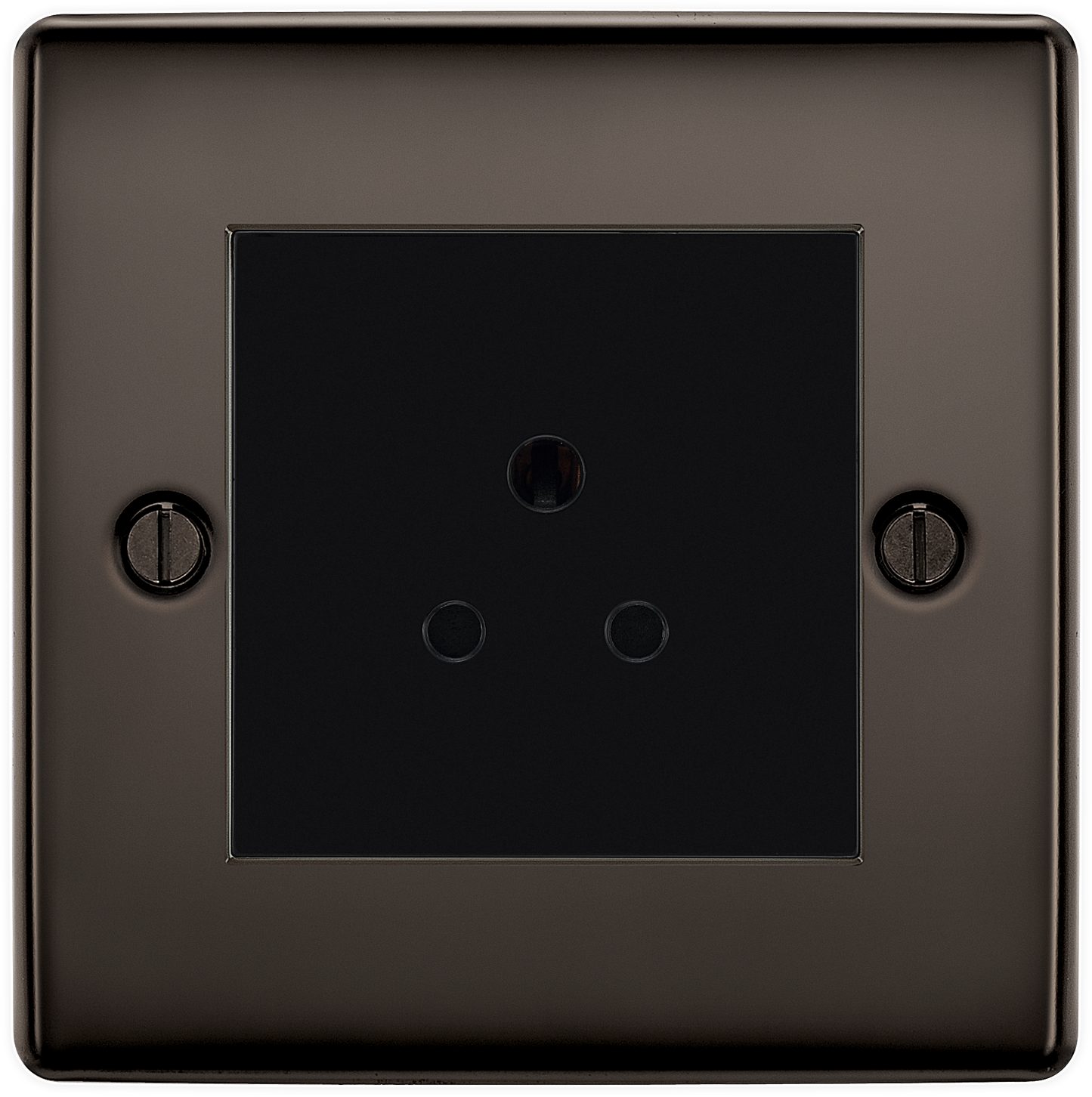 BG Nexus Metal Black Nickel Round Pin Socket