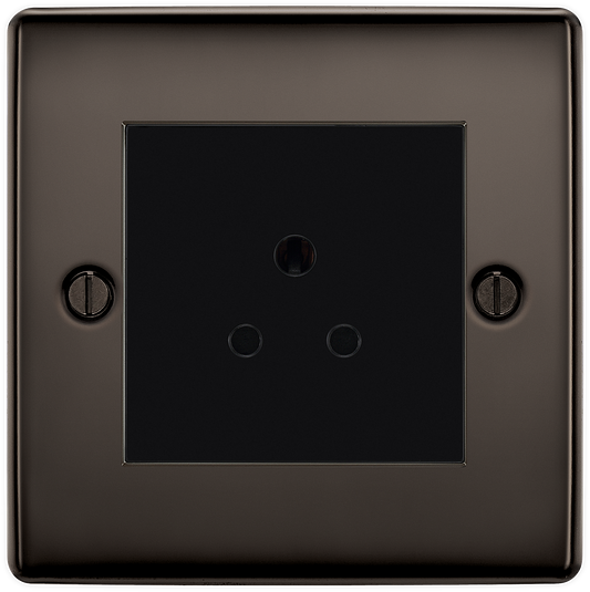 BG Nexus Metal Black Nickel Round Pin Socket