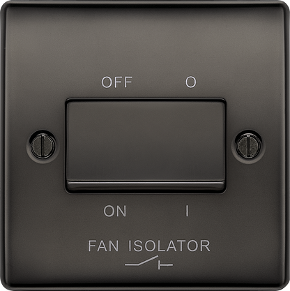 BG Nexus Metal Black Nickel Fan Isolator