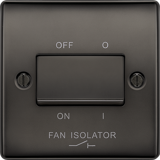 BG Nexus Metal Black Nickel Fan Isolator