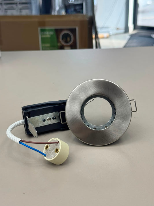 Brightex GU10 Holder Downlight - Brushed Chrome