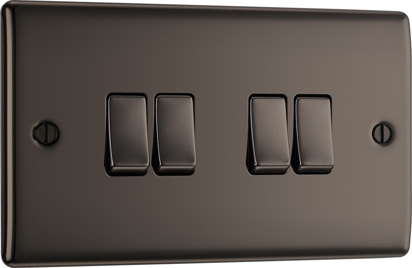 BG Nexus Metal Black Nickel 16Ax Light Switch