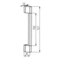 YALTE D 09 8.5W CCT-B dimensions 927mm