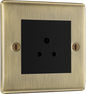 BG Nexus Metal Antique Brass Round Pin Export Sockets