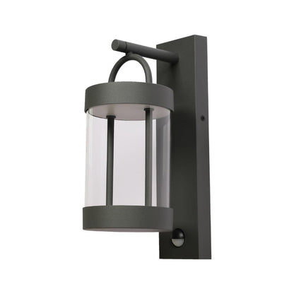 Cassian LED Outdoor Lantern Wall Light 8W 3000K Dark Grey