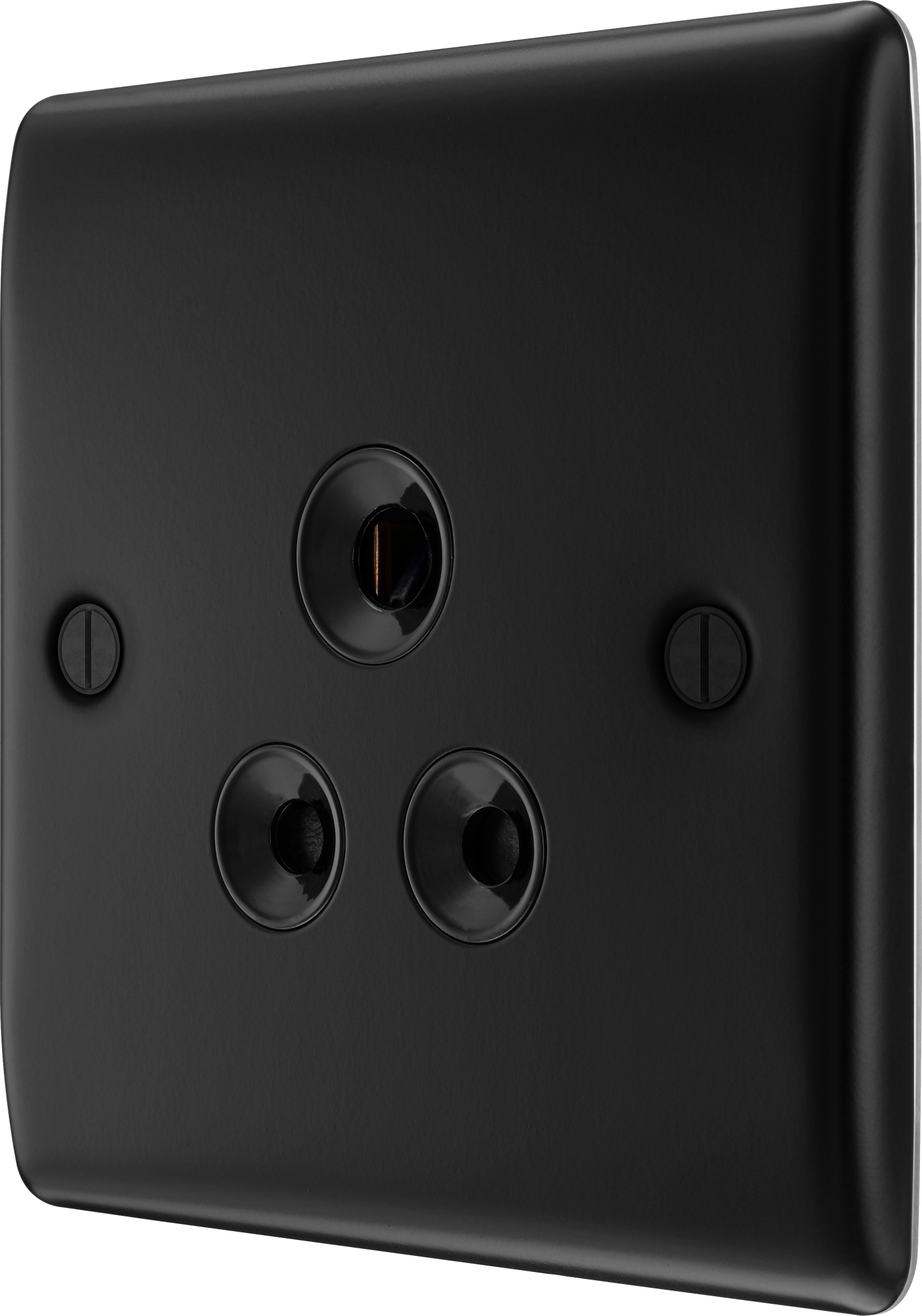 BG Nexus Metal Matt Black Round Pin Socket