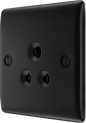 BG Nexus Metal Matt Black Round Pin Socket