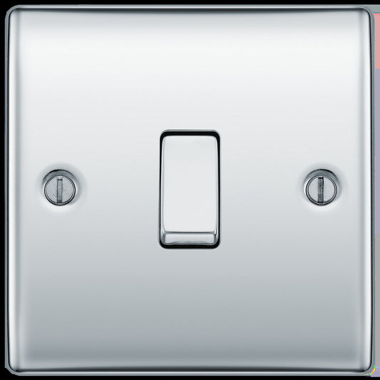 BG Nexus Metal Polished Chrome 16Ax Intermediate Switch – British General